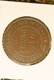 1922 - L - Australia Penny - Flat Based Reverse Lettering (R7) - F