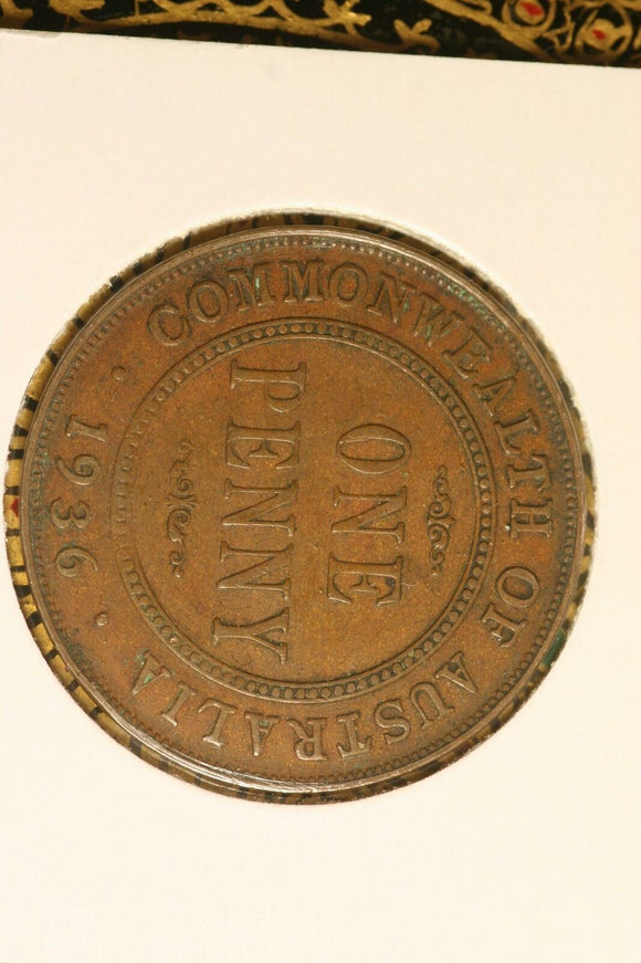 1936 - Australia Penny - gVF