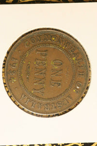 1934 - Australia Penny - aVF / Grotty