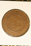 1934 - Australia Penny - VF / Cleaned