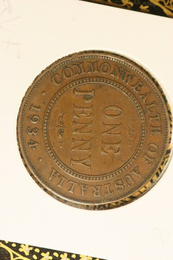 1934 - Australia Penny - VF