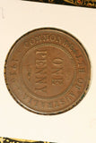 1936 - Australia Penny - VF / Cleaned