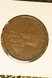 1935 - Australia Penny - aEF / Verdigris