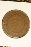 1934 - Australia Penny - 'OMN' Doubled - F / Problem