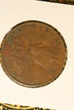 1936 - Australia Penny - Major Pealing Error - aVF / Problem Coin