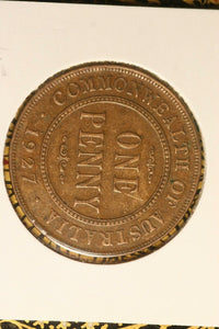 1927 - L - Australia Penny - aVF / Cleaned