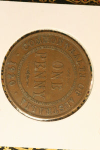 1920 - I - Australia Penny - No Dot - VG / Grotty