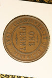 1927 - L - Australia Penny - F / Scratched