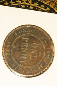 1920 - I - Australia Penny - No Dot - aF / Problem Coin