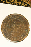 1920 - I - Australia Penny - No Dot - aF / Problem Coin