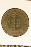 1927 - L - Australia Penny - aVF / Grotty