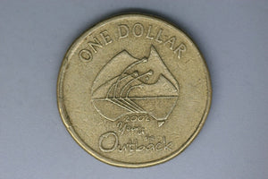 2002 - Australia - 1 Dollar Coin - Year of the Outback - Rim Cud - aVF