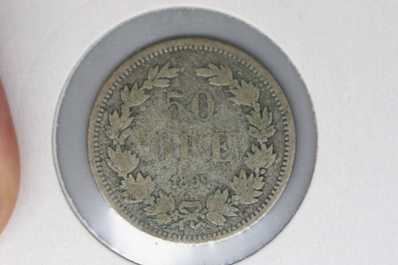 1899 - Sweden - 50 Ore Coin - G