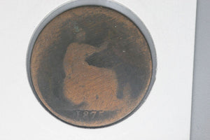 1875 - UK - British Penny - Fair