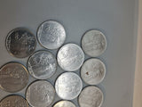 Italy - 14 x 100 Lira Coins from 1960s to 1980s