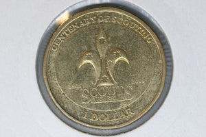 2008 - Australian 1 Dollar Coin - $1 - Scouts Centenary - EF