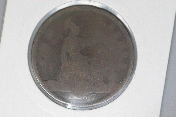 1867 - UK - British Penny - Fair