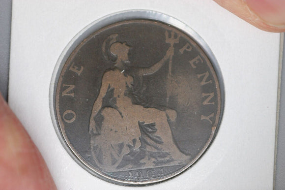 1904 - UK - British Penny - VG