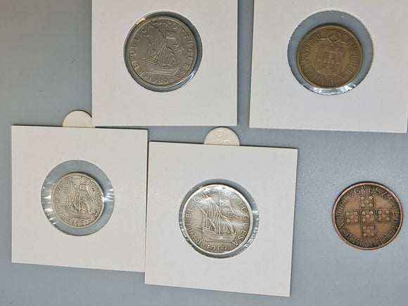 Portugal - Escudo - 5 Coins from 1960s to 1990s