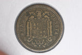 1947 - Spain - 1 Peseta - Blank Second Star - F