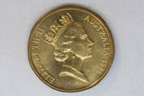 1986 - Australia - 1 Dollar Coin - Year of Peace - chUNC