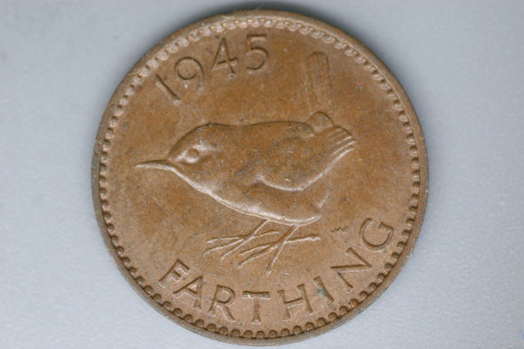 1945 - UK - British Farthing - VF