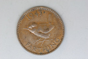 1943 - UK - Farthing - VF