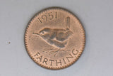 1951 - UK - Farthing - VF