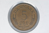 Denmark - 2 * 5 Ore Coins - 1955 & 1970 - F