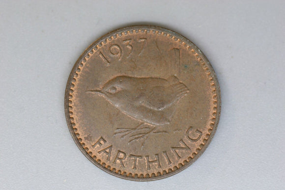 1937 - UK - Farthing - VF