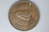 1946 - UK - British Farthing - VF