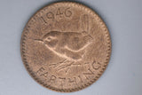 1946 - UK - British Farthing - VF