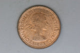 1953 - UK - Farthing - Obverse 2, Reverse B - VF