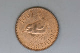 1953 - UK - Farthing - Obverse 2, Reverse B - VF