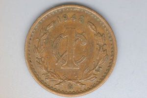 1948 - Mexico - 1 Centavo Coin - VF