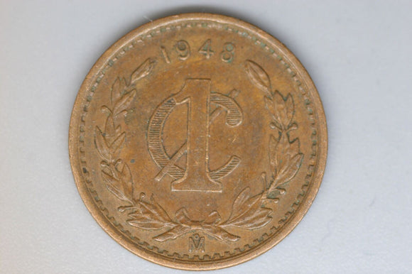 1948 - Mexico - 1 Centavo Coin - VF