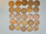 UK - New Halfpenny - 25 coins from  1970's