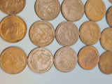 UK - New Halfpenny - 25 coins from  1970's