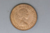 1953 - UK - Farthing - Obverse 1, Reverse A - VF