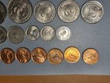 Singapore - Cents - 21 Coins from 1970s & 1980s