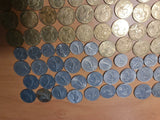 France - Franc / Centimes - 123 coins totaling 50.6 Francs from 1960s to 1990s