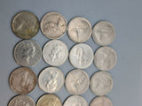 New Zealands - 5 Cents - 24 coins from 1970s & 1980s