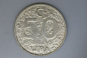 1998 - Turkey - 50 Bin Lira Coin - F