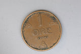 1940 - Norway - 1 Ore Coin - VG