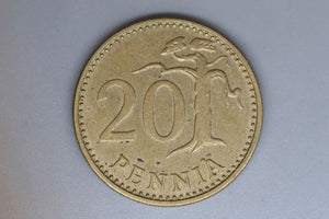 1976 - Finland - 20 Pennia Coin - VF