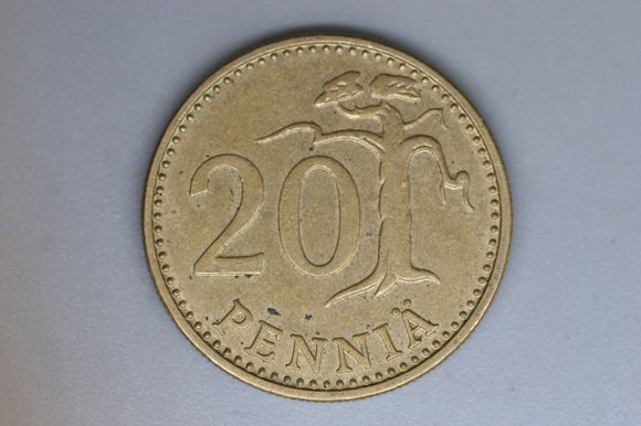 1976 - Finland - 20 Pennia Coin - VF