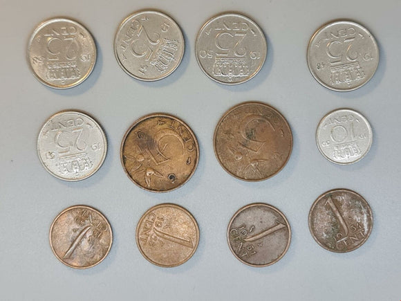 Netherlands - Cents - 12 coins from 1948 - 1959