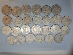 New Zealand - Cents - 26 coins from 1967 to 1988