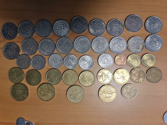 Greece - Drachma - 41 coins from 1970s to 2000