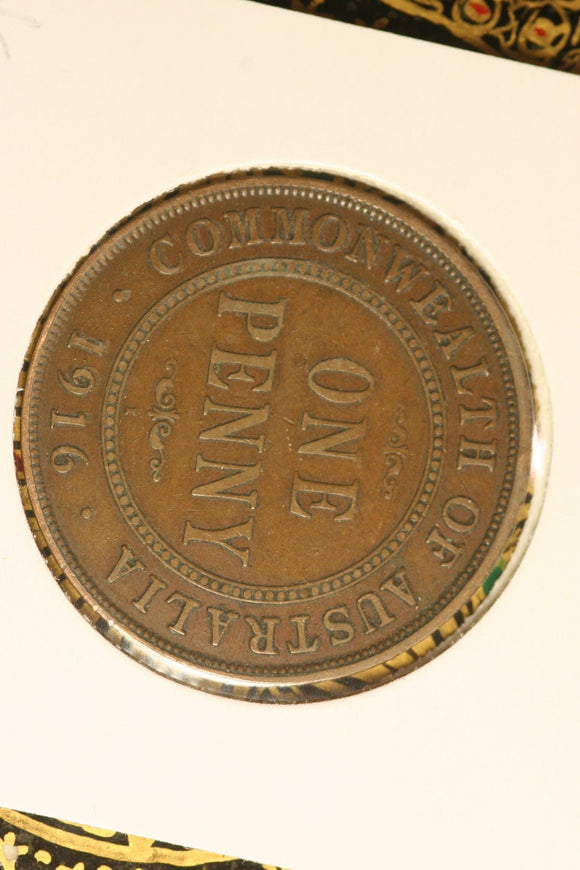 1916  - Australia Penny - VG.